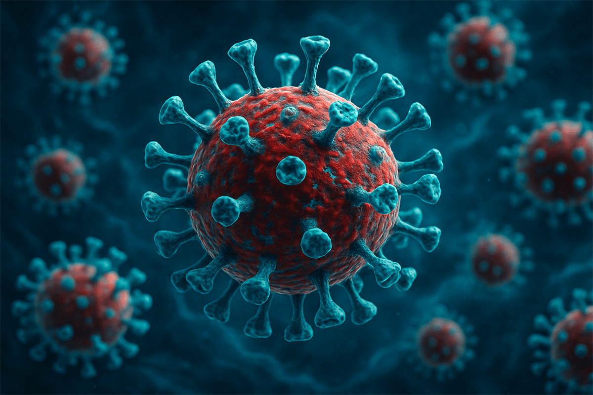 Ilustrasi dari gambar Virus Covid-19