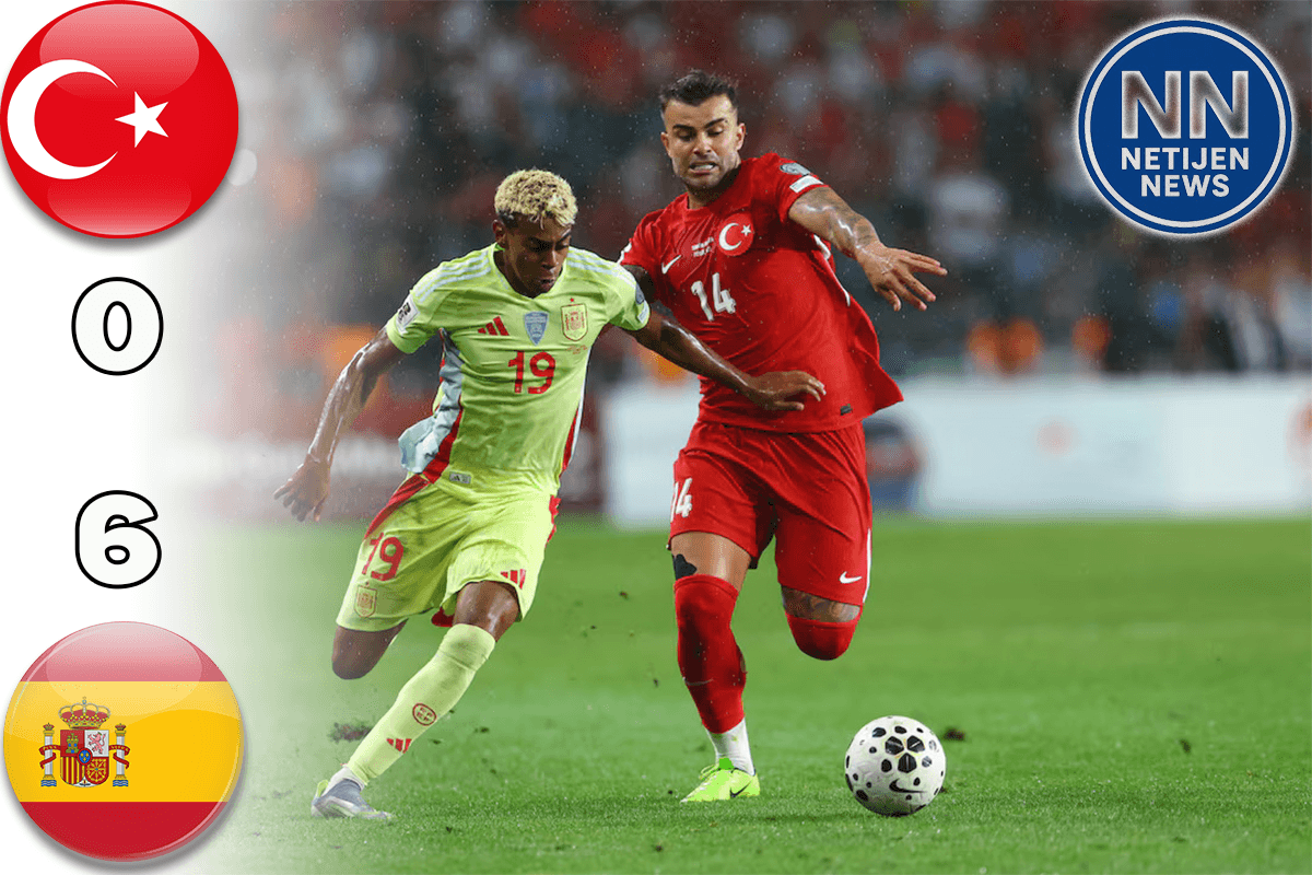 Turki vs Spanyol: 6 Gol Spektakuler Hancurkan Tuan Rumah